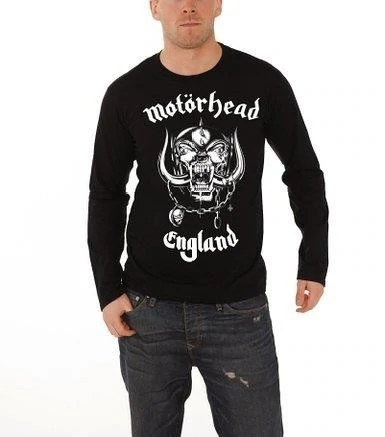MOTORHEAD- ENGLAND-  Two Sided Printed Long Sleeve Shirt